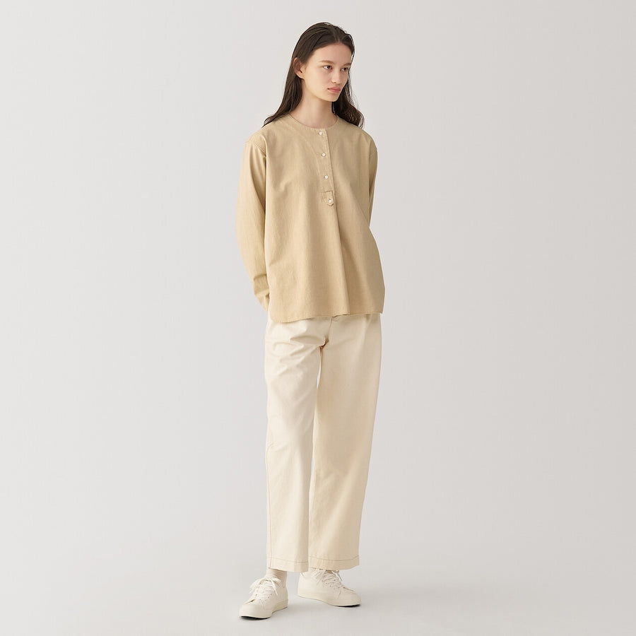 Women's silk blended blouse WhiteS