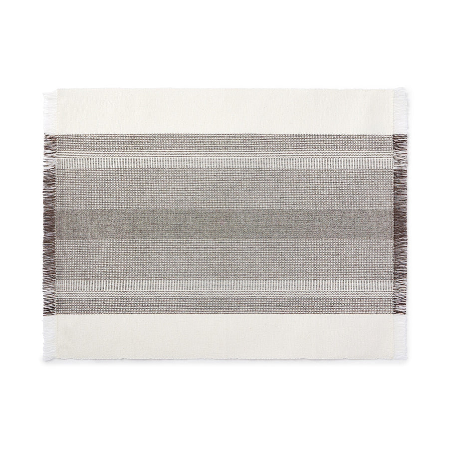 Rib weave Indian cotton Place mat / Fringes