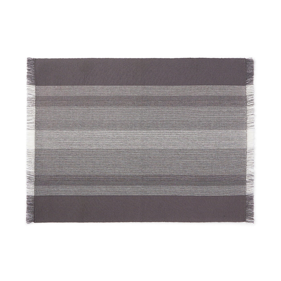 Rib weave Indian cotton Place mat / Fringes