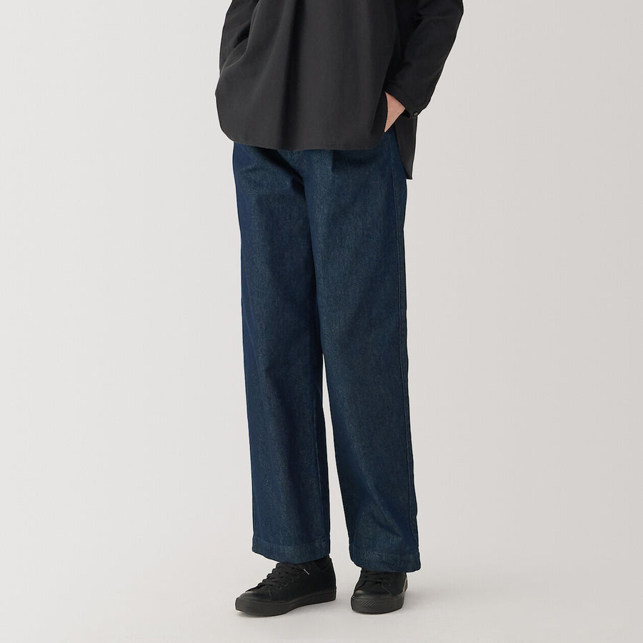 Women's washiblended denim pants Dark Navy23inch
