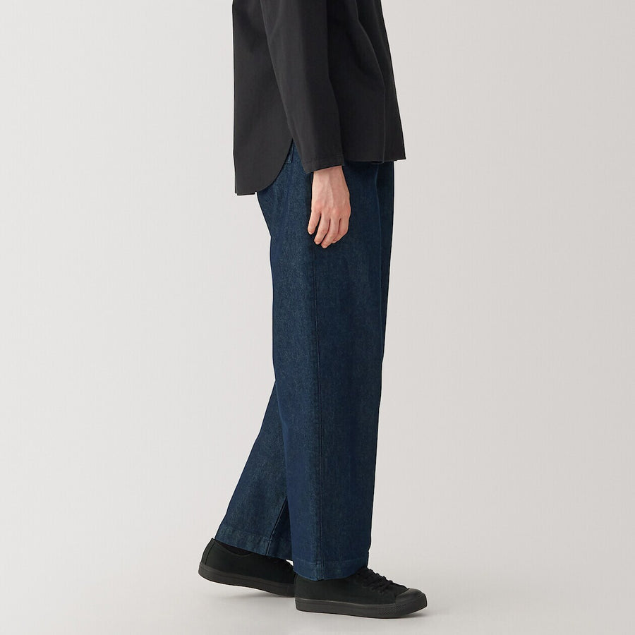 Women's washiblended denim pants Dark Navy23inch