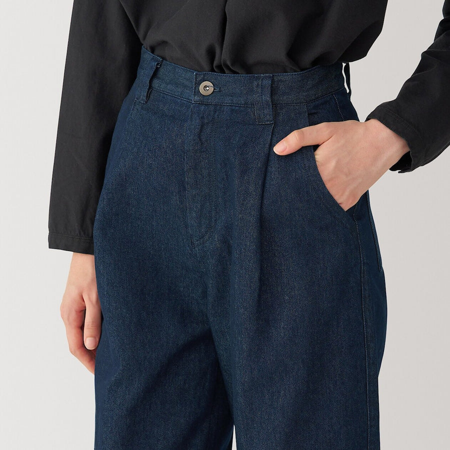 Women's washiblended denim pants Dark Navy23inch