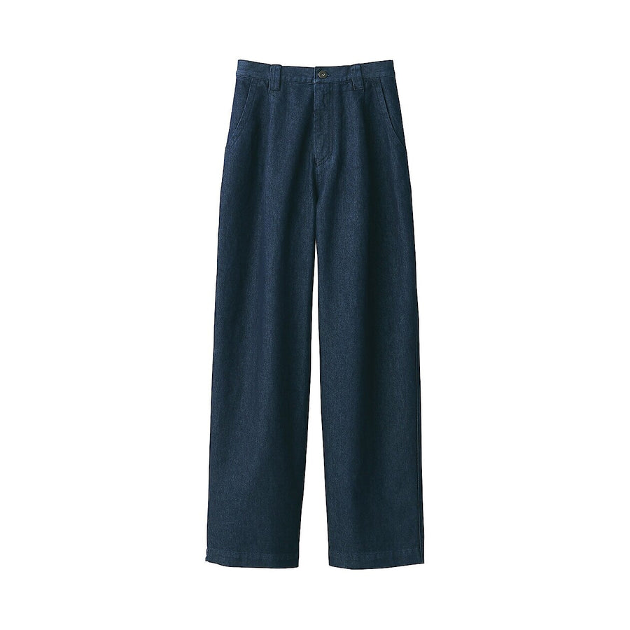 Women's washiblended denim pants Dark Navy23inch