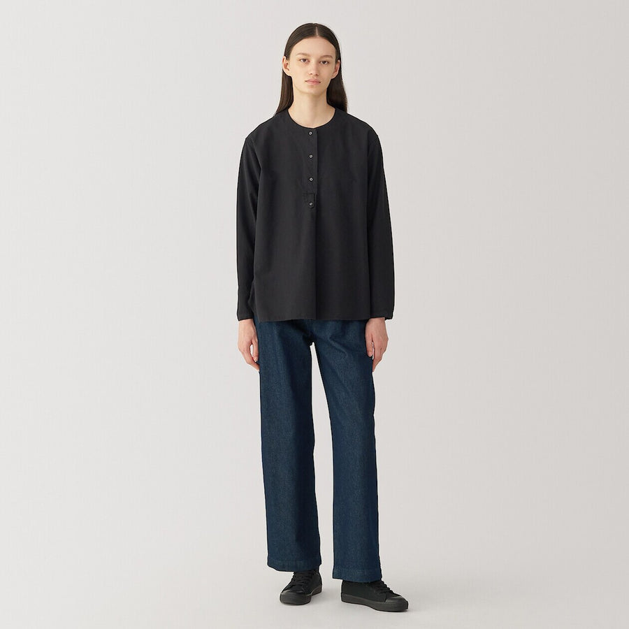 Women's washiblended denim pants Dark Navy23inch