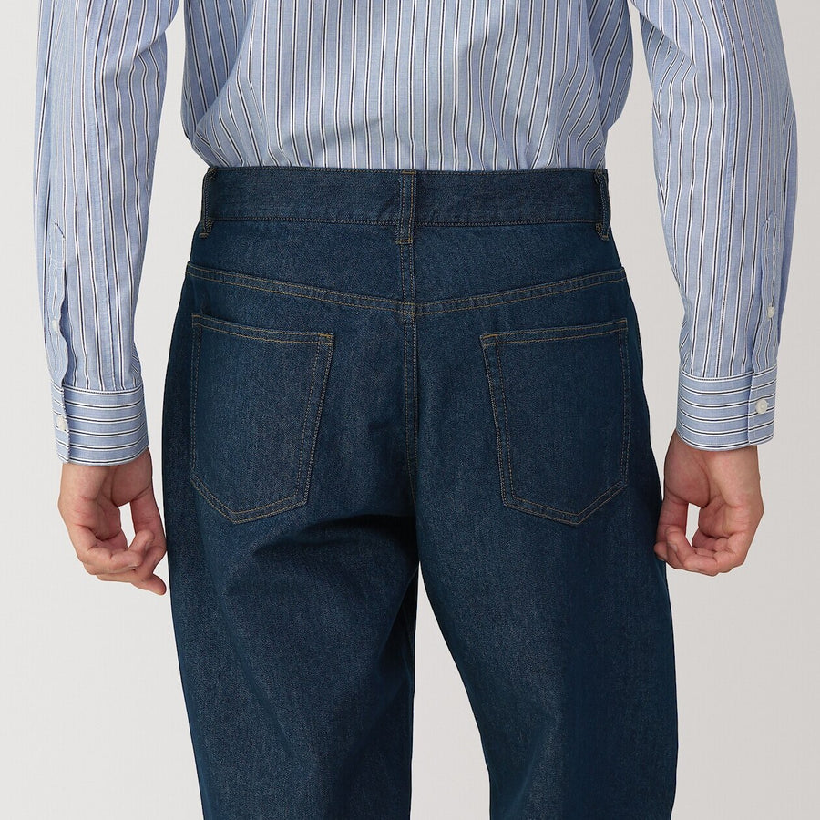 Men's washi blended denim 5 pocket pantsDark Navy29inch