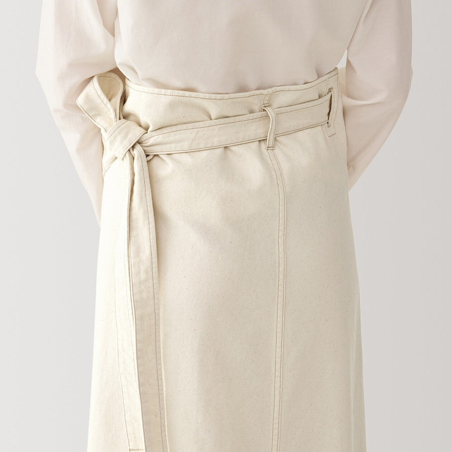 Women's washiblended wraparound skirtNaturalS-M