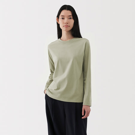 Jersey Crewneck Long Sleeve T-Shirt