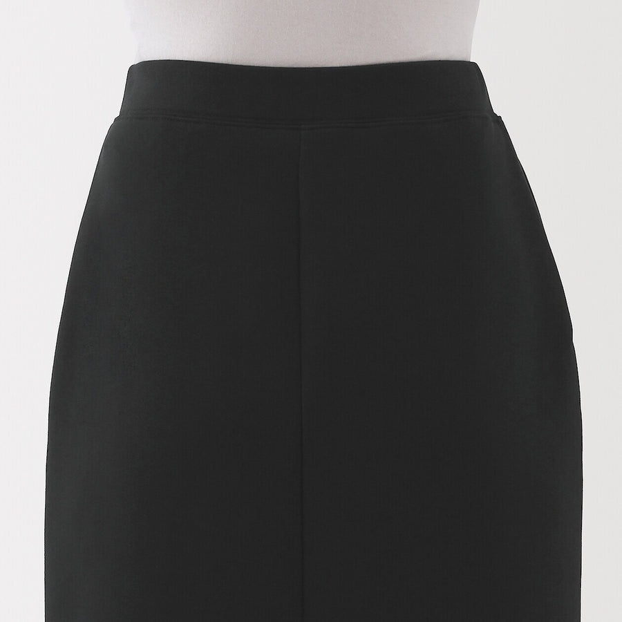 W's Double knitted straight skirt Charcoal greyXS