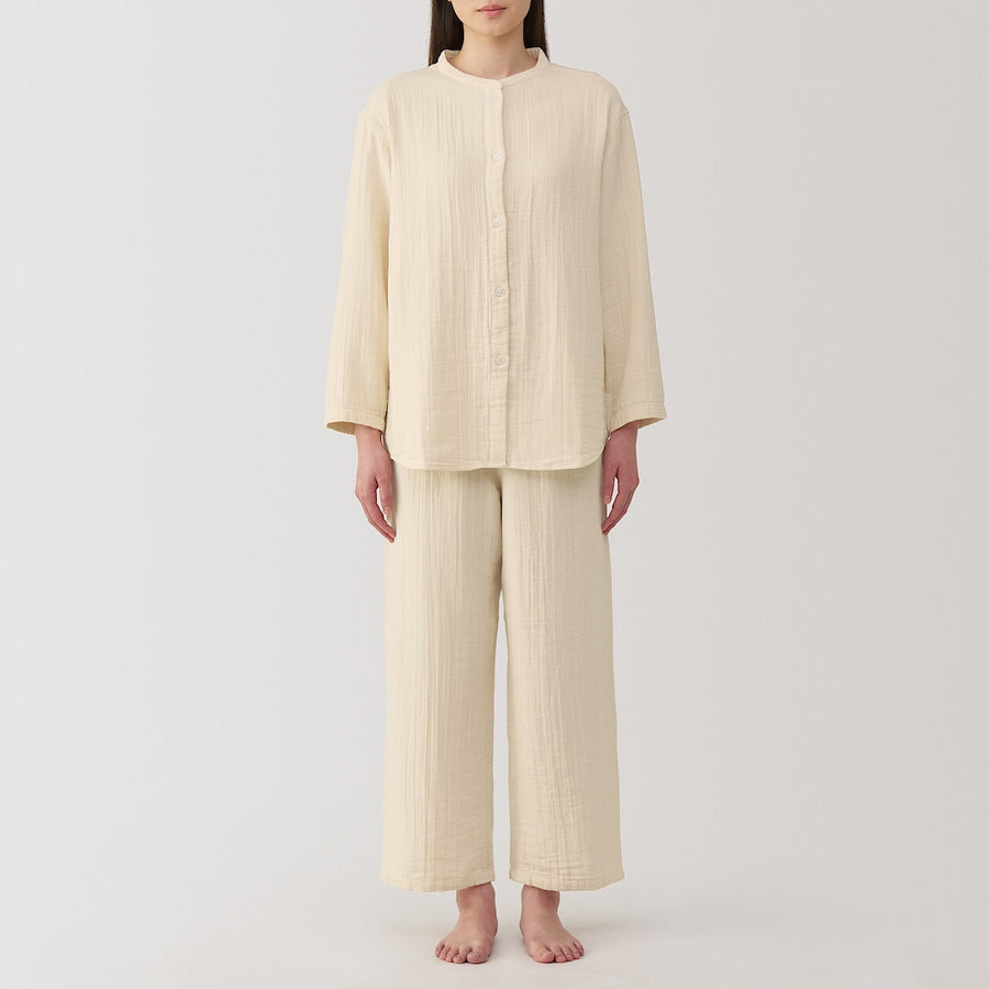 W's Cheezecloth gauze L/S pajamas IvoryXS