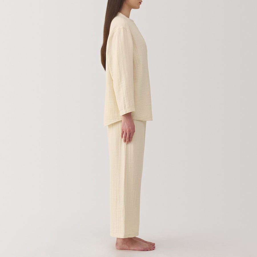 W's Cheezecloth gauze L/S pajamas IvoryXS