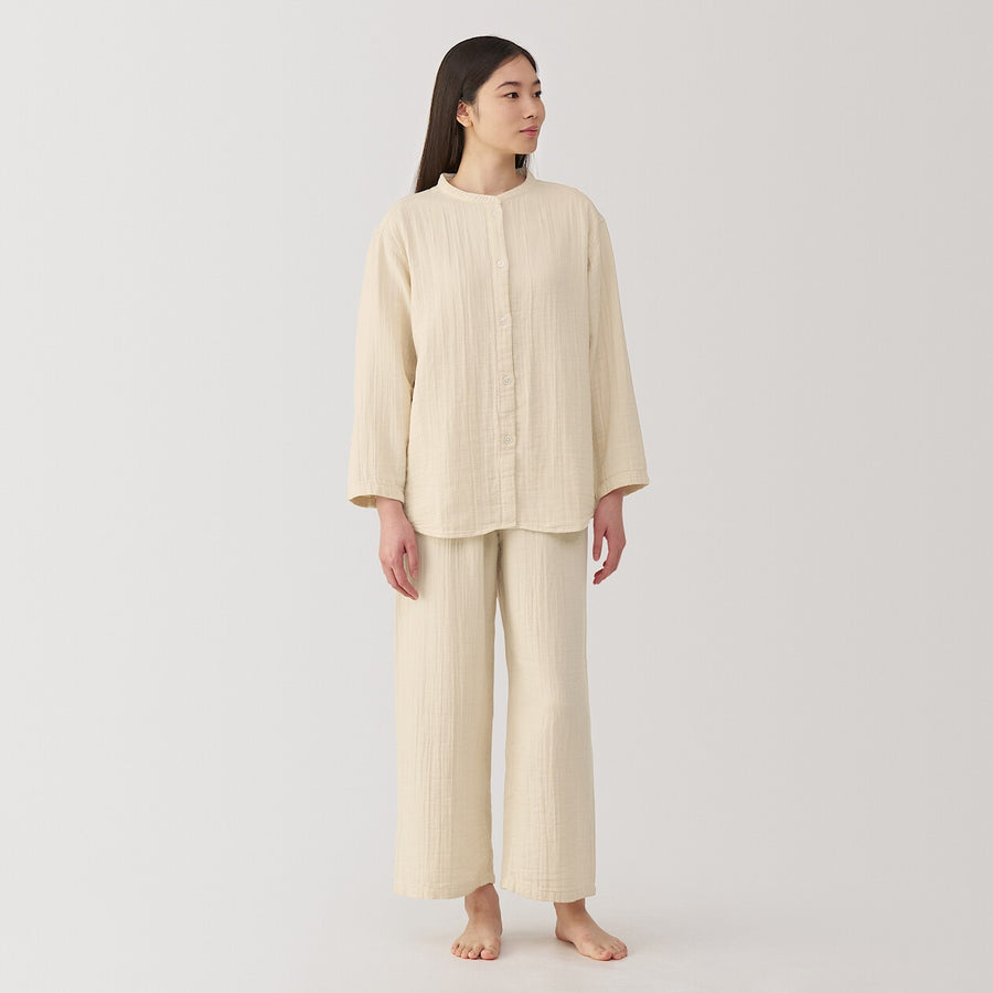 W's Cheezecloth gauze L/S pajamas IvoryXS