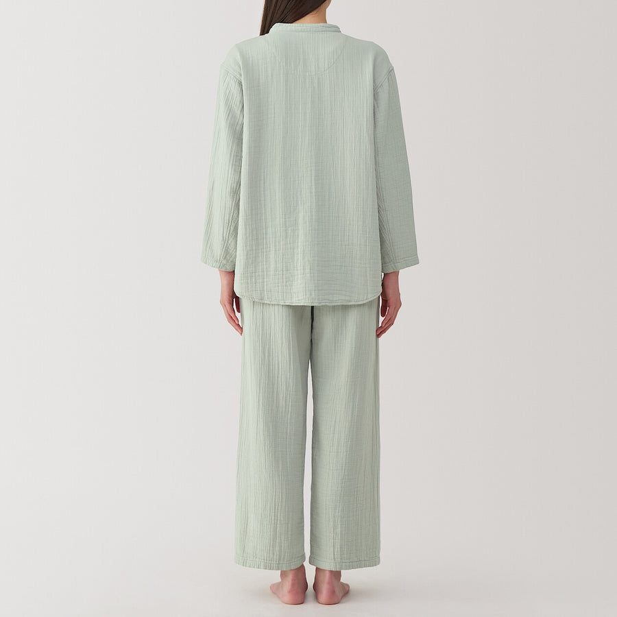 W's Cheezecloth gauze L/S pajamas IvoryXS