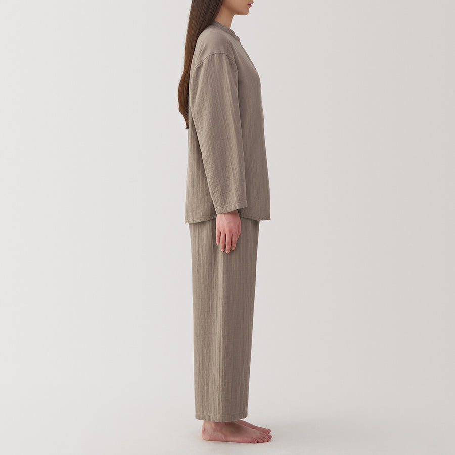 W's Cheezecloth gauze L/S pajamas IvoryXS