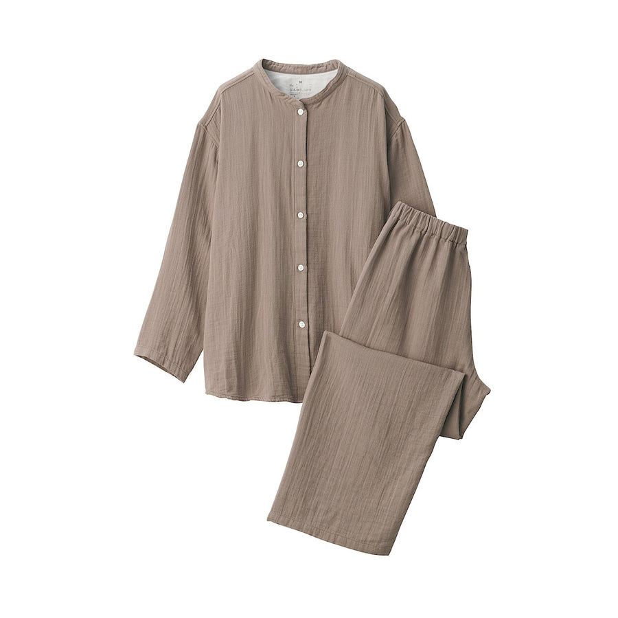 W's Cheezecloth gauze L/S pajamas IvoryXS