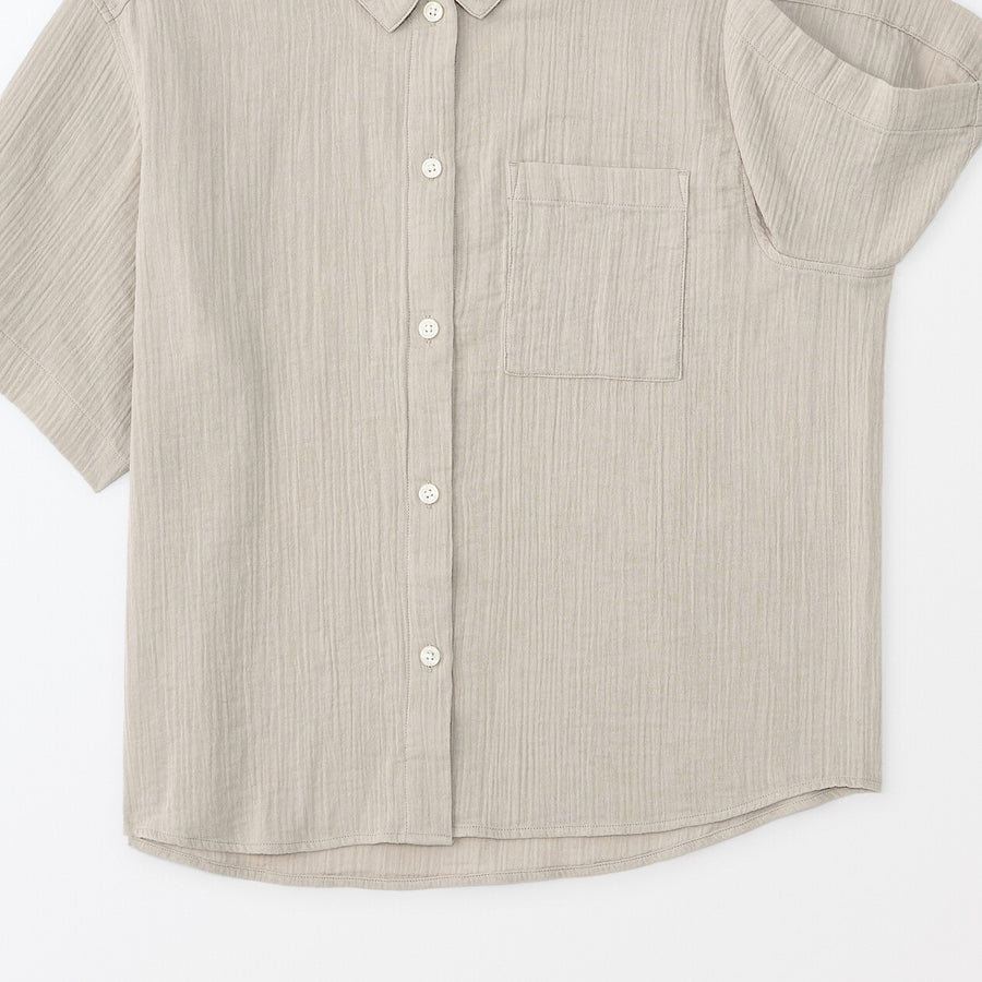 Side Seamless Crepe Gauze Half Sleeve Pyjamas