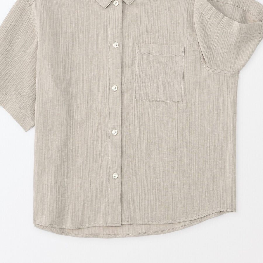 Side Seamless Crepe Gauze Half Sleeve Pyjamas