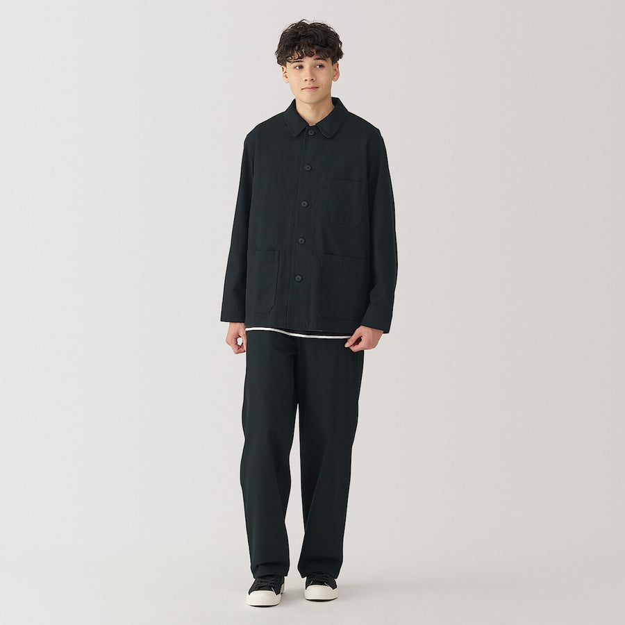 M's Kapok blend herringbone coverall BlackXS