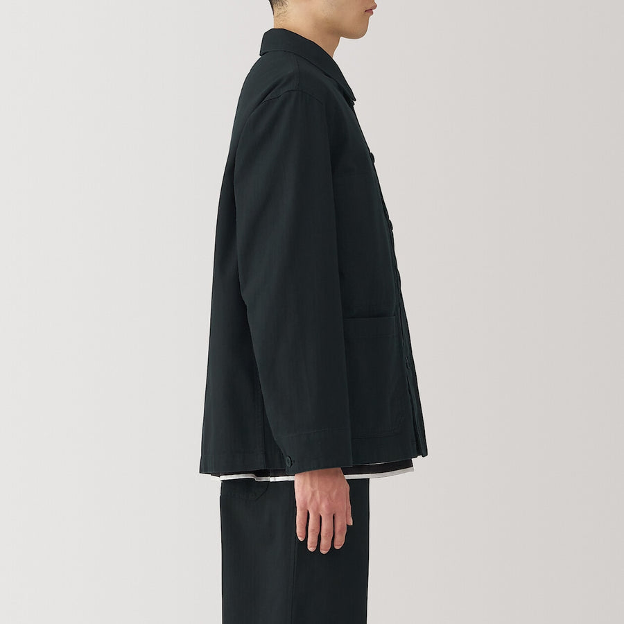 M's Kapok blend herringbone coverall BlackXS