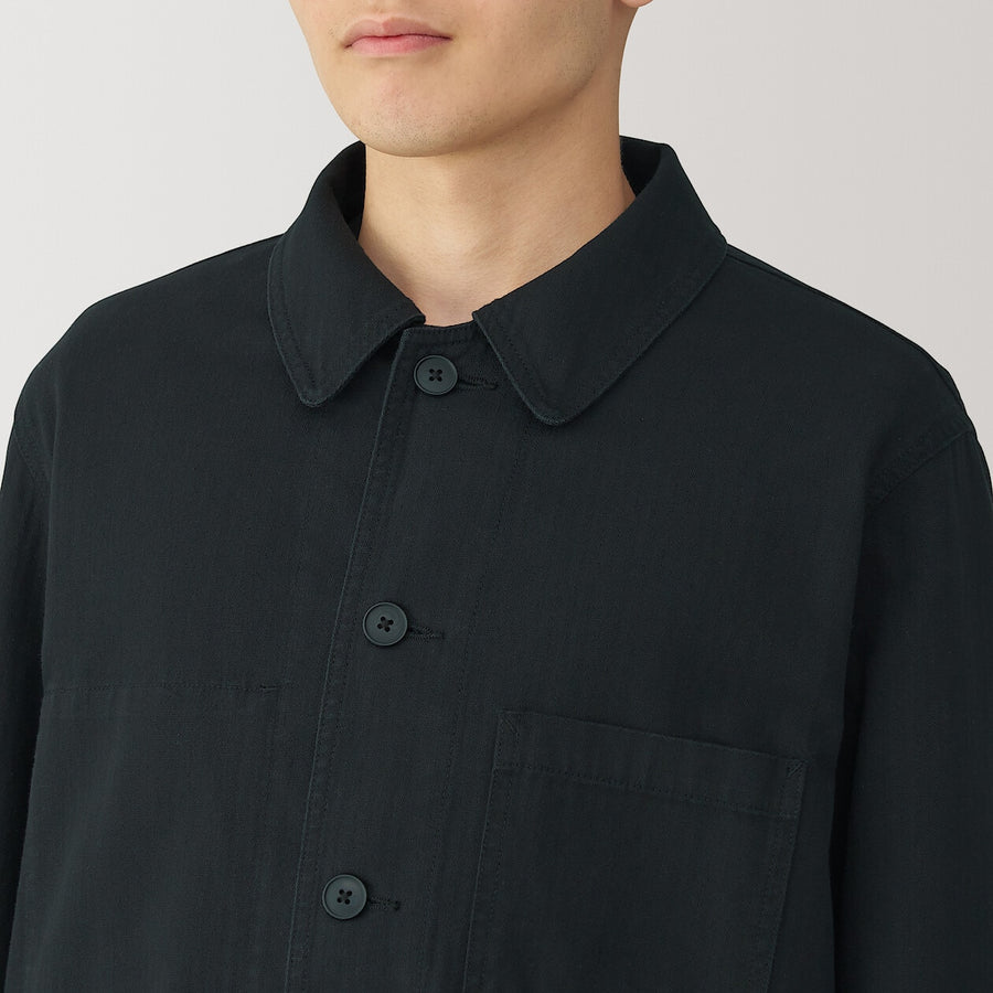M's Kapok blend herringbone coverall BlackXS