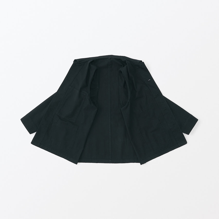 M's Kapok blend herringbone coverall BlackXS