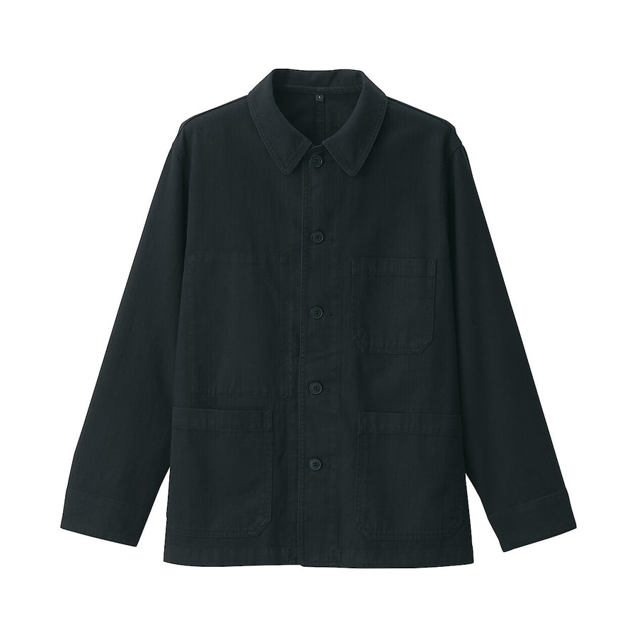 M's Kapok blend herringbone coverall BlackXS