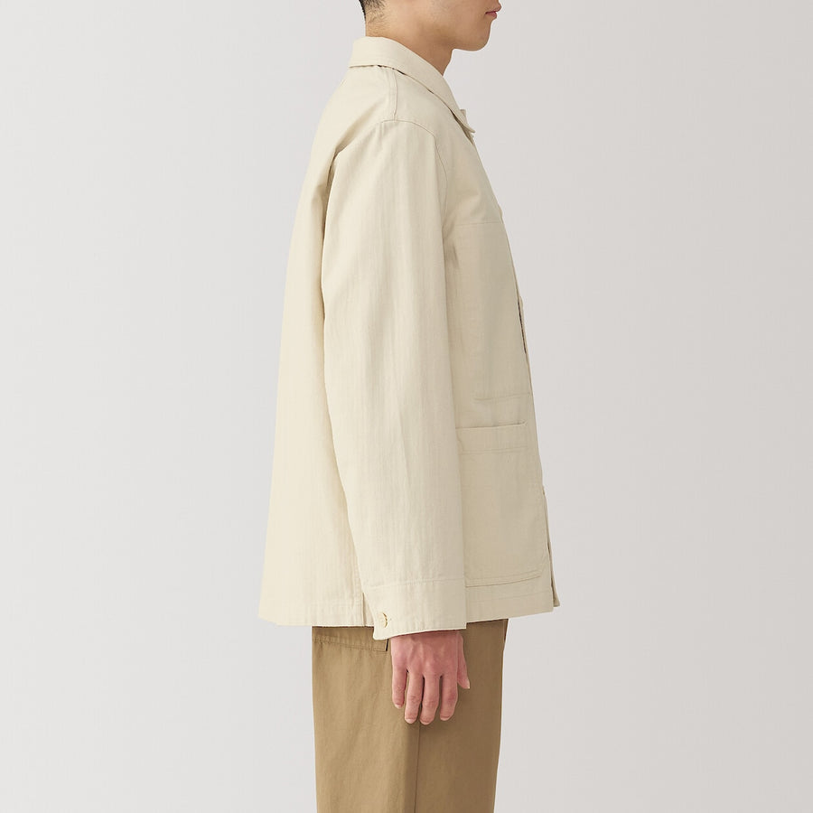 M's Kapok blend herringbone coverall BlackXS