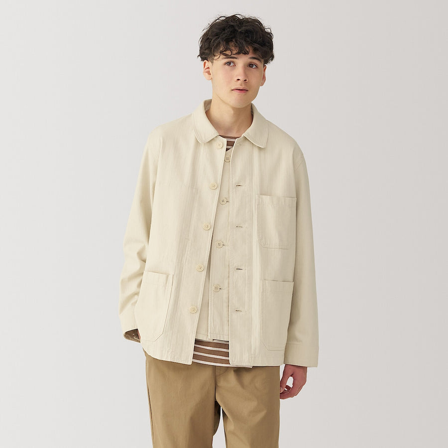 M's Kapok blend herringbone coverall BlackXS