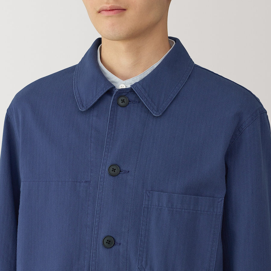 M's Kapok blend herringbone coverall BlackXS