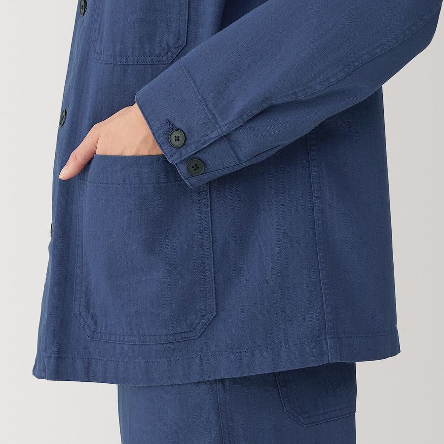 M's Kapok blend herringbone coverall BlackXS