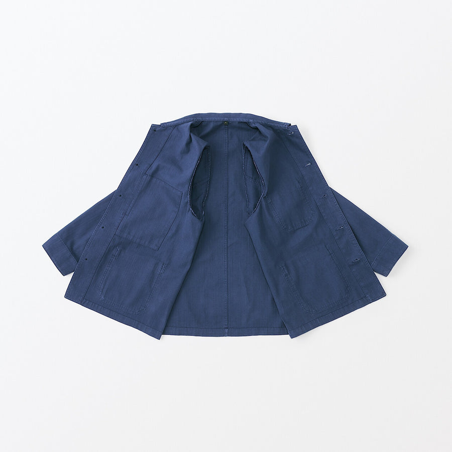 M's Kapok blend herringbone coverall BlackXS