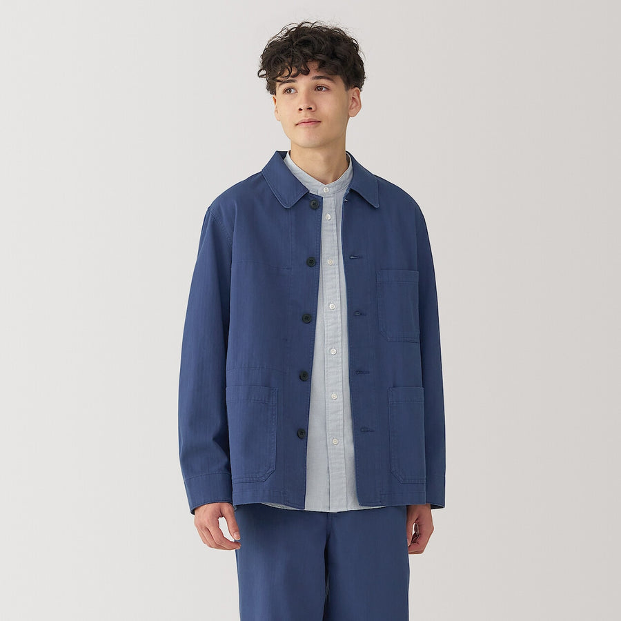 M's Kapok blend herringbone coverall BlackXS