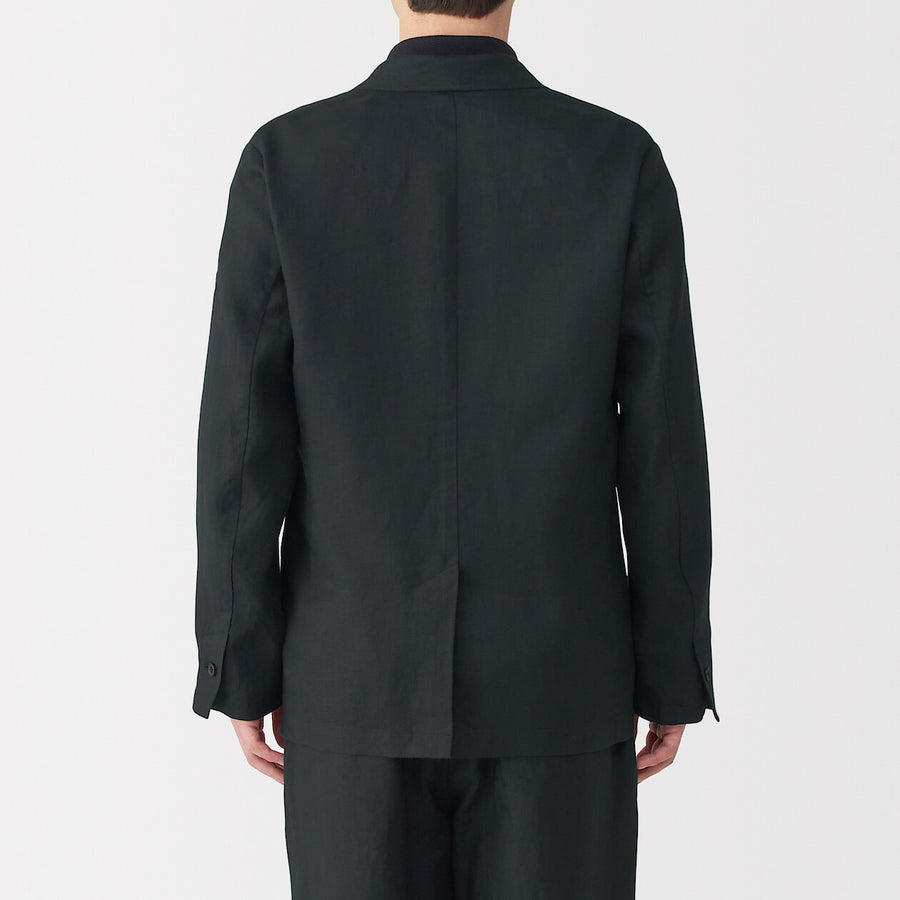 M's Washed linen Jacket BlackXS