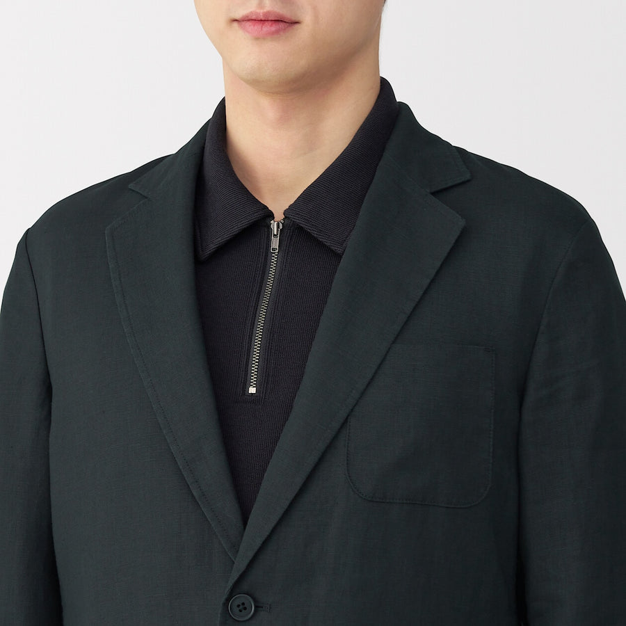 M's Washed linen Jacket BlackXS