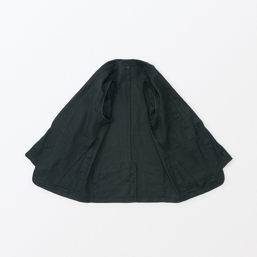 M's Washed linen Jacket BlackXS