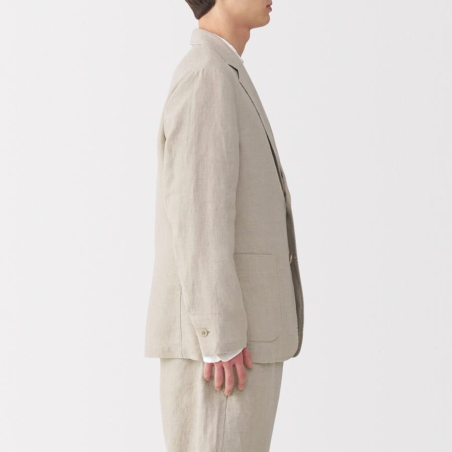 M's Washed linen Jacket BlackXS