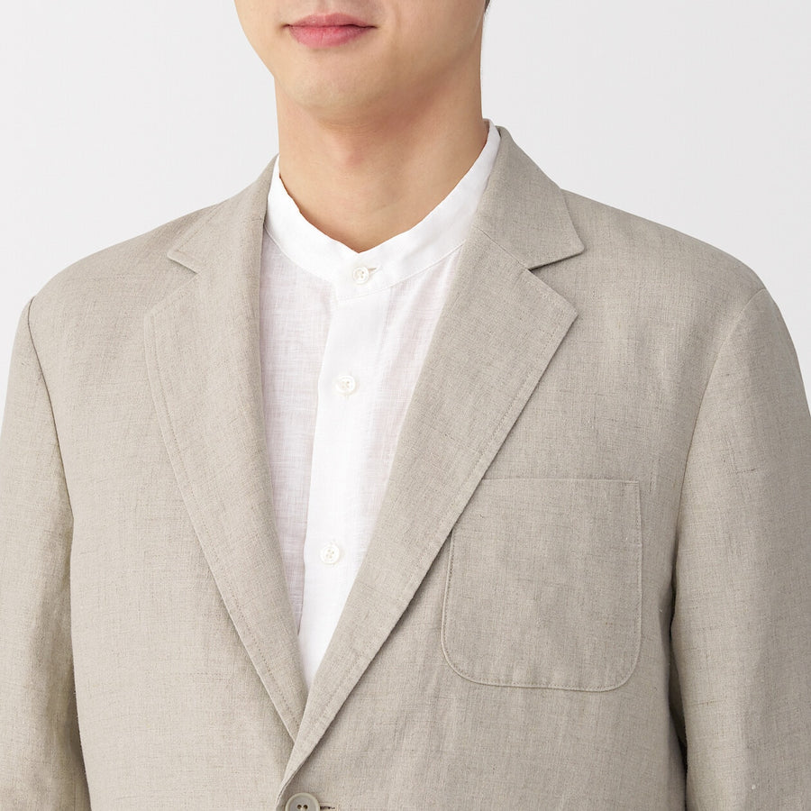 M's Washed linen Jacket BlackXS