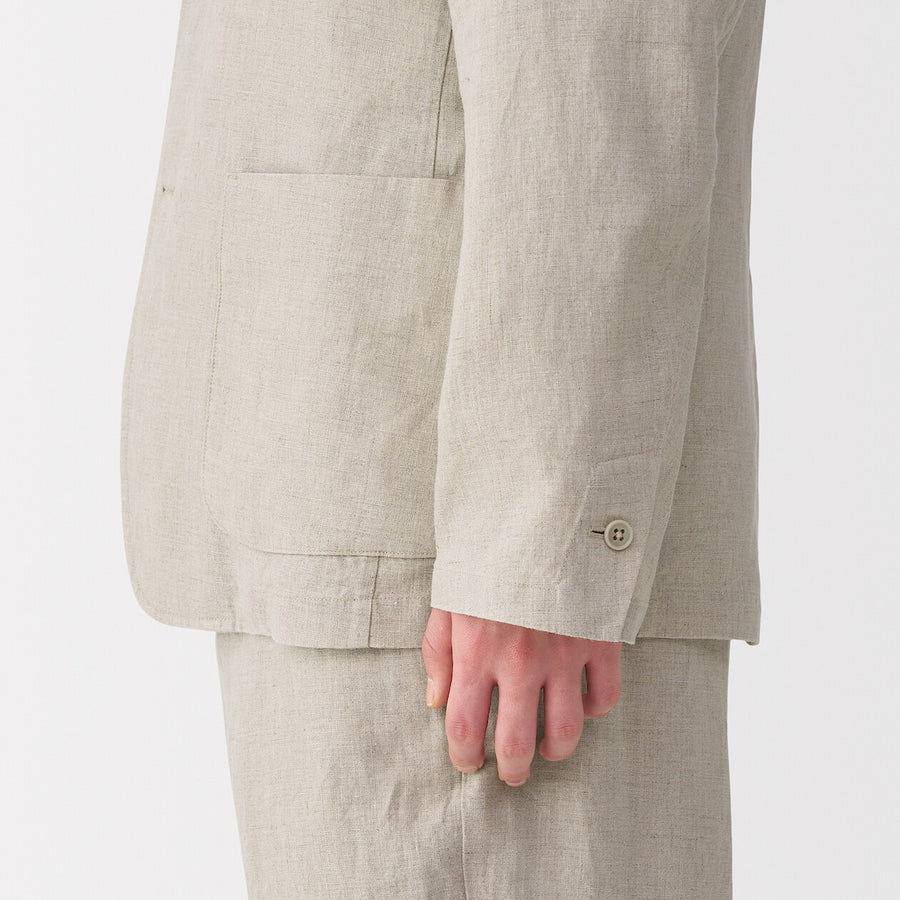 M's Washed linen Jacket BlackXS