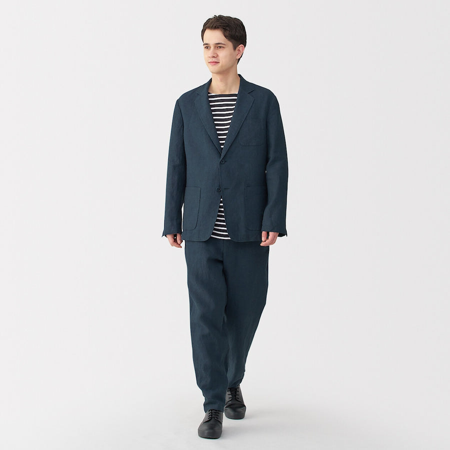 M's Washed linen Jacket BlackXS