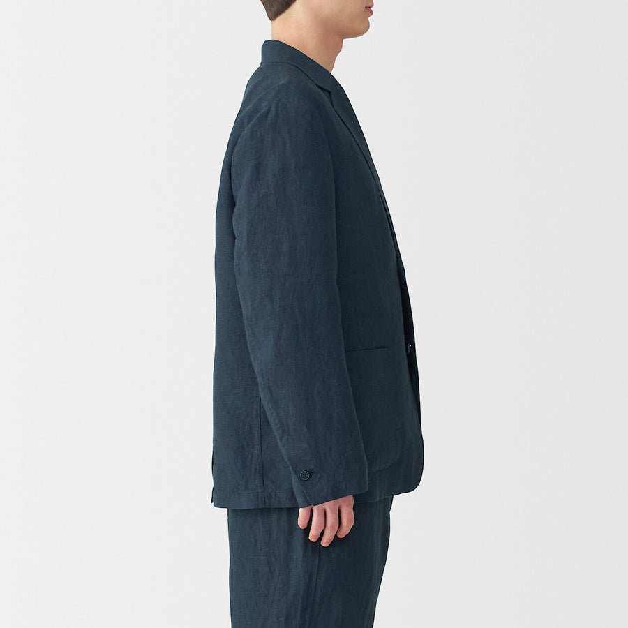 M's Washed linen Jacket BlackXS