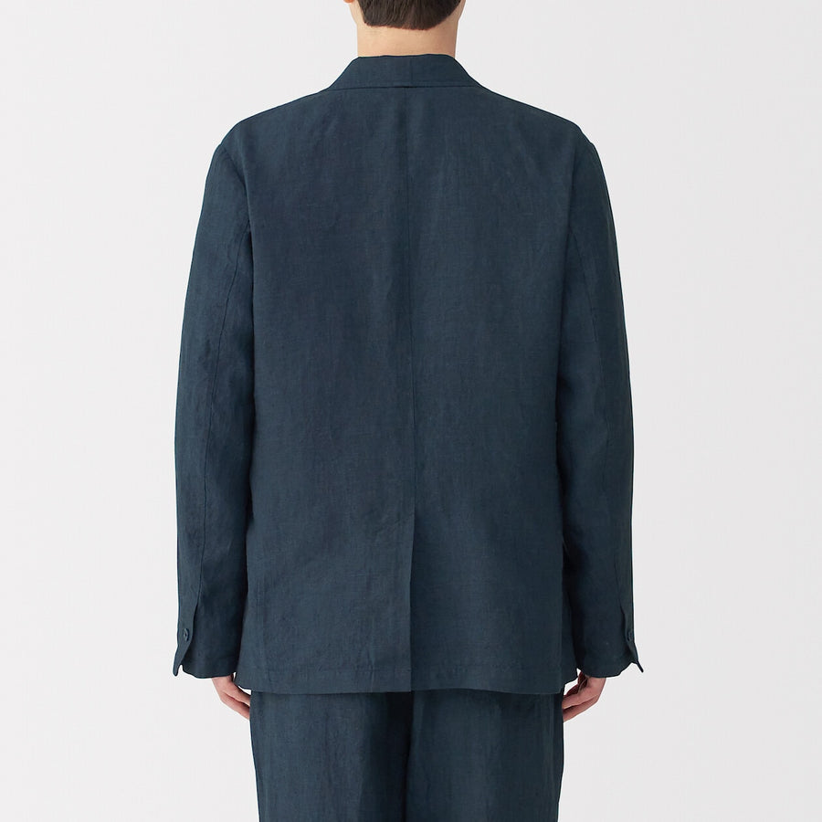 M's Washed linen Jacket BlackXS