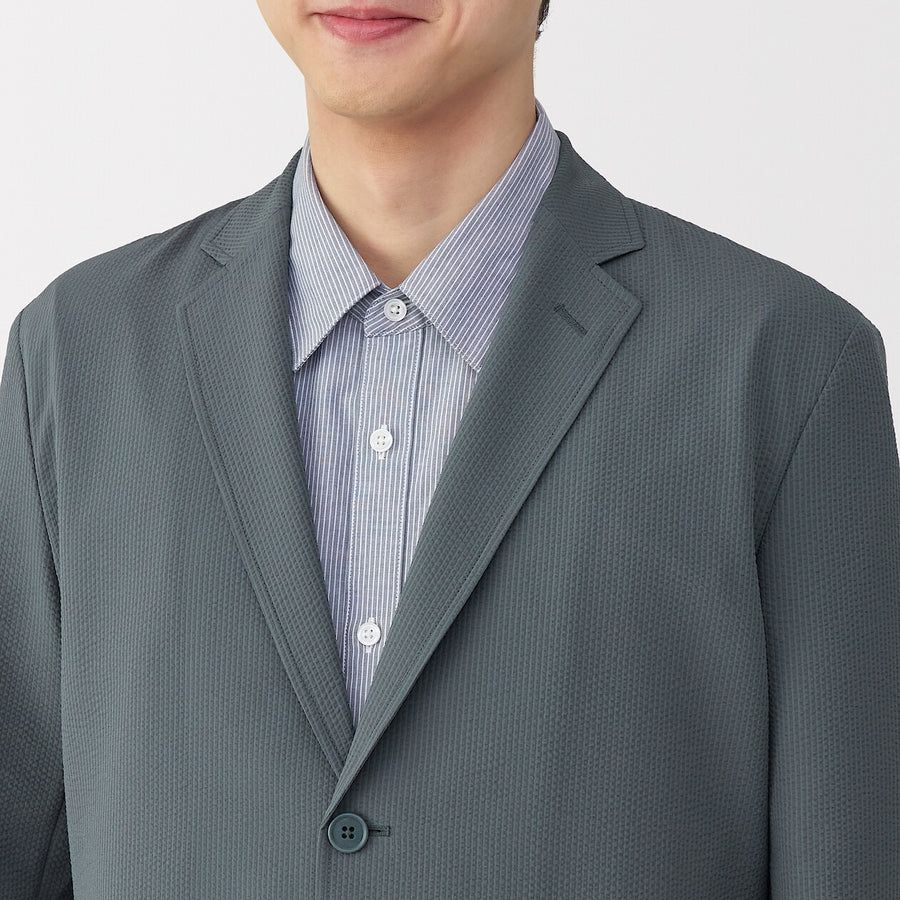 M's Breathable seersucker jacket Medium greyXS