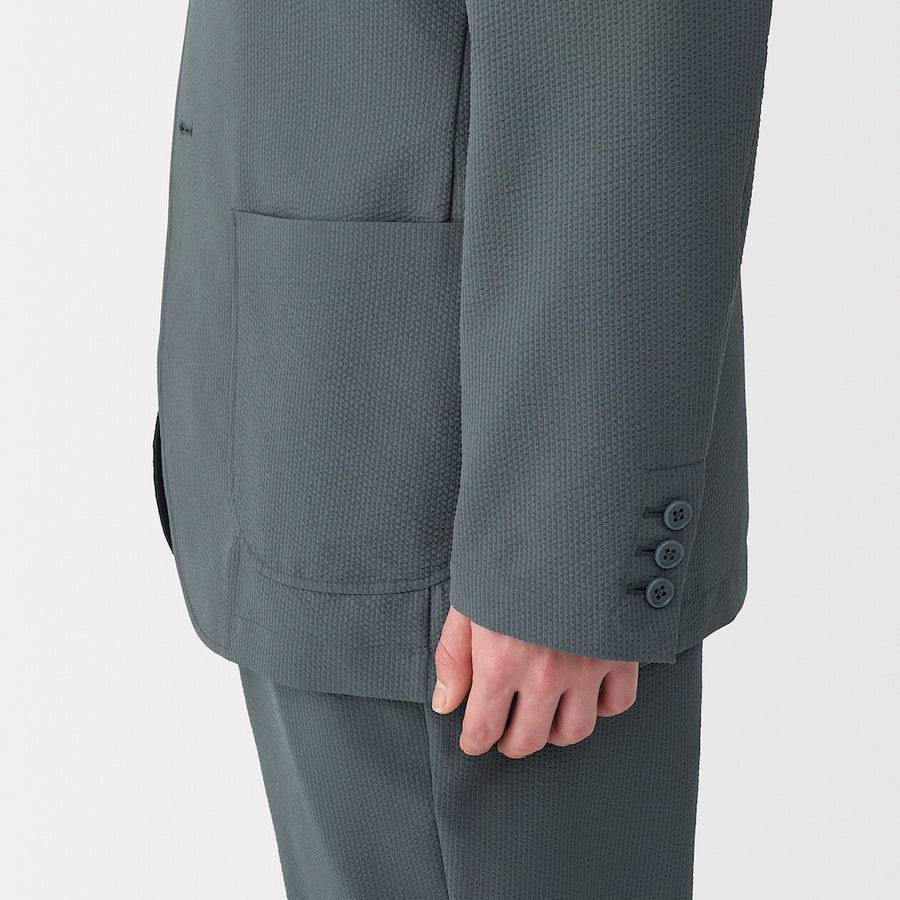 M's Breathable seersucker jacket Medium greyXS