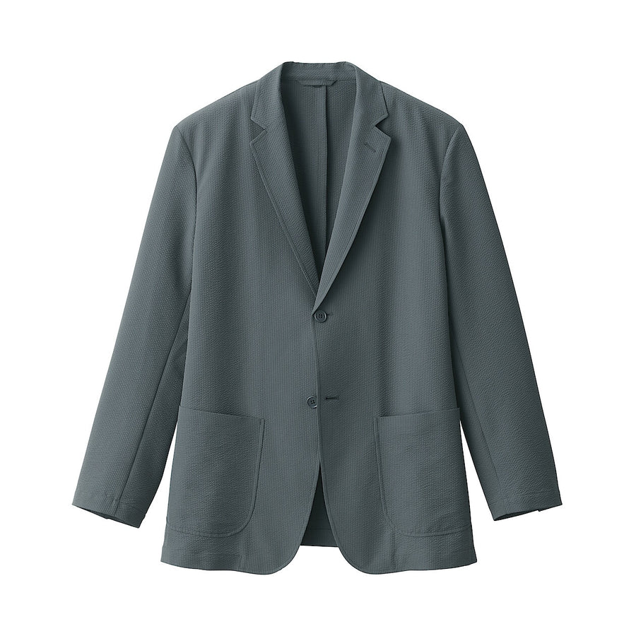 M's Breathable seersucker jacket Medium greyXS