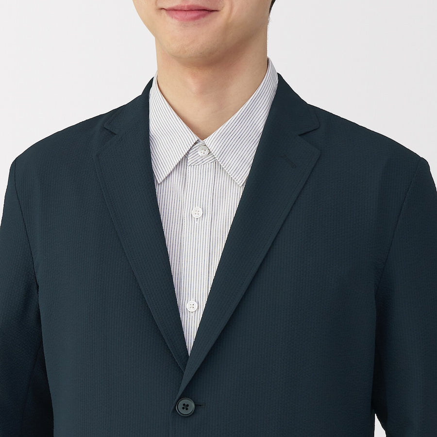 M's Breathable seersucker jacket Medium greyXS