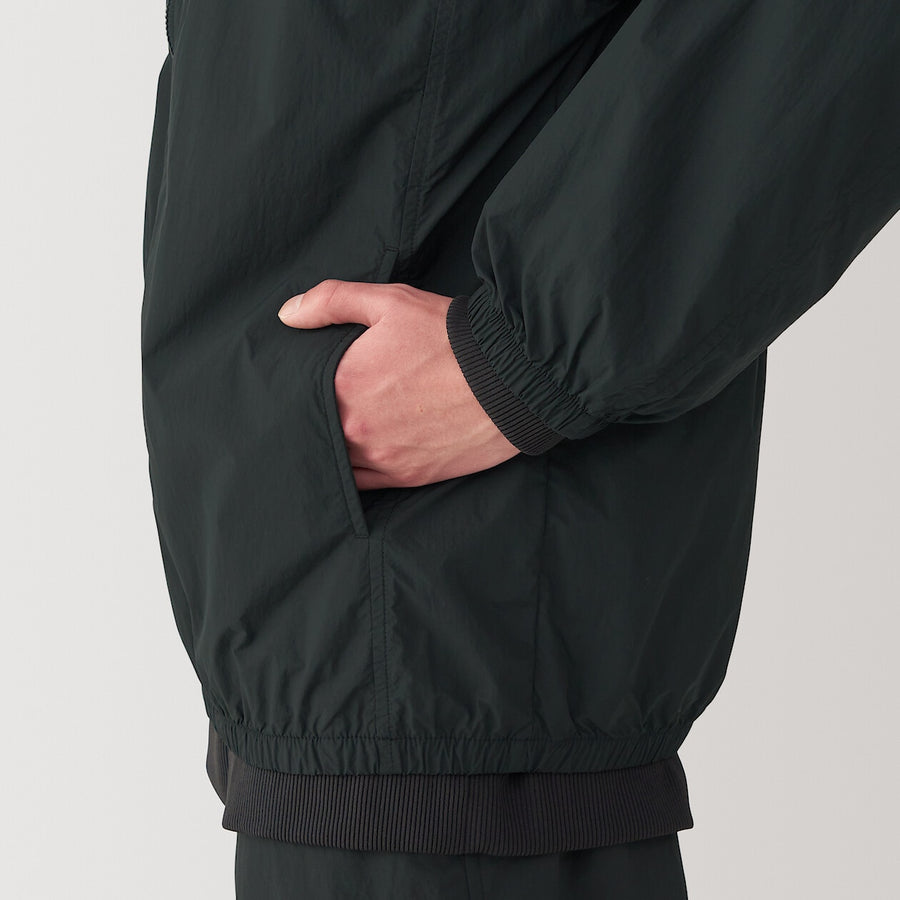 M's Water repellent pocketable windbreaker BlackXS
