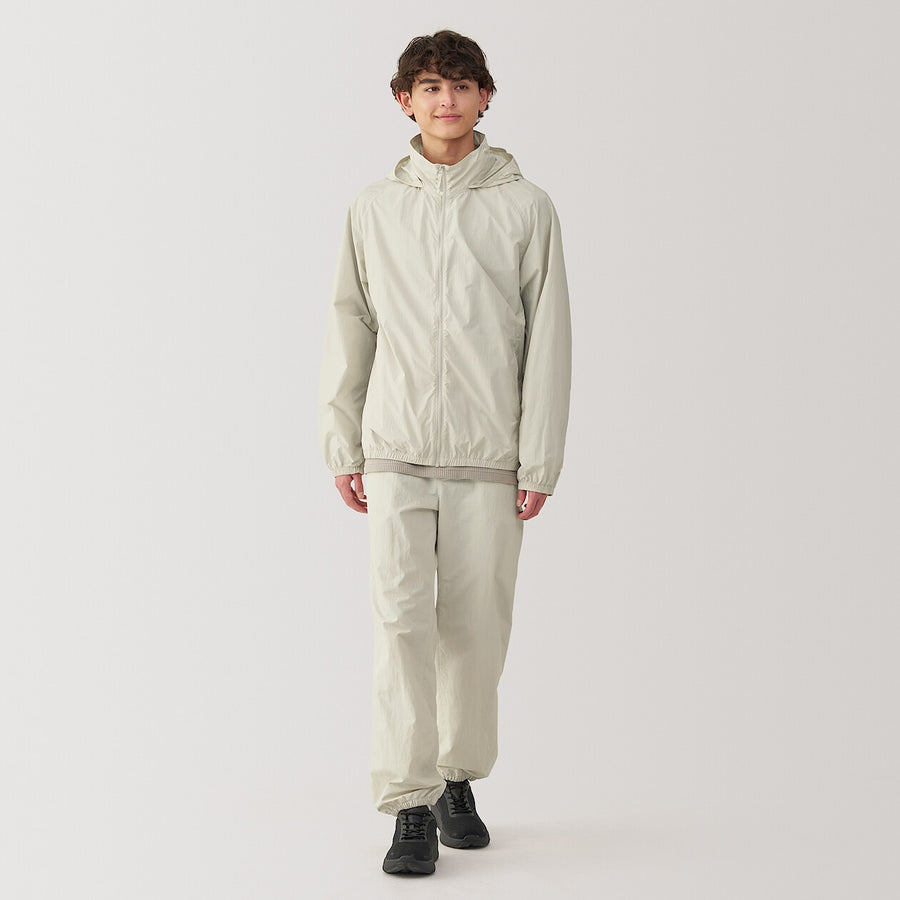 M's Water repellent pocketable windbreaker BlackXS