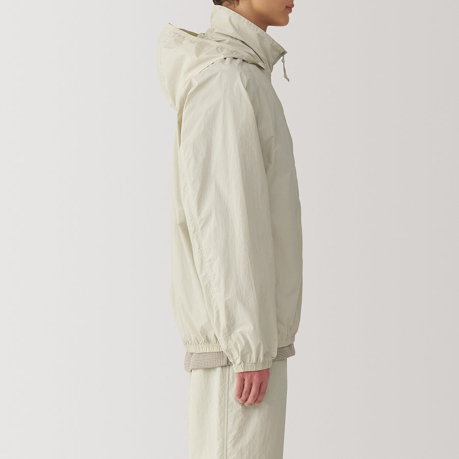 M's Water repellent pocketable windbreaker BlackXS