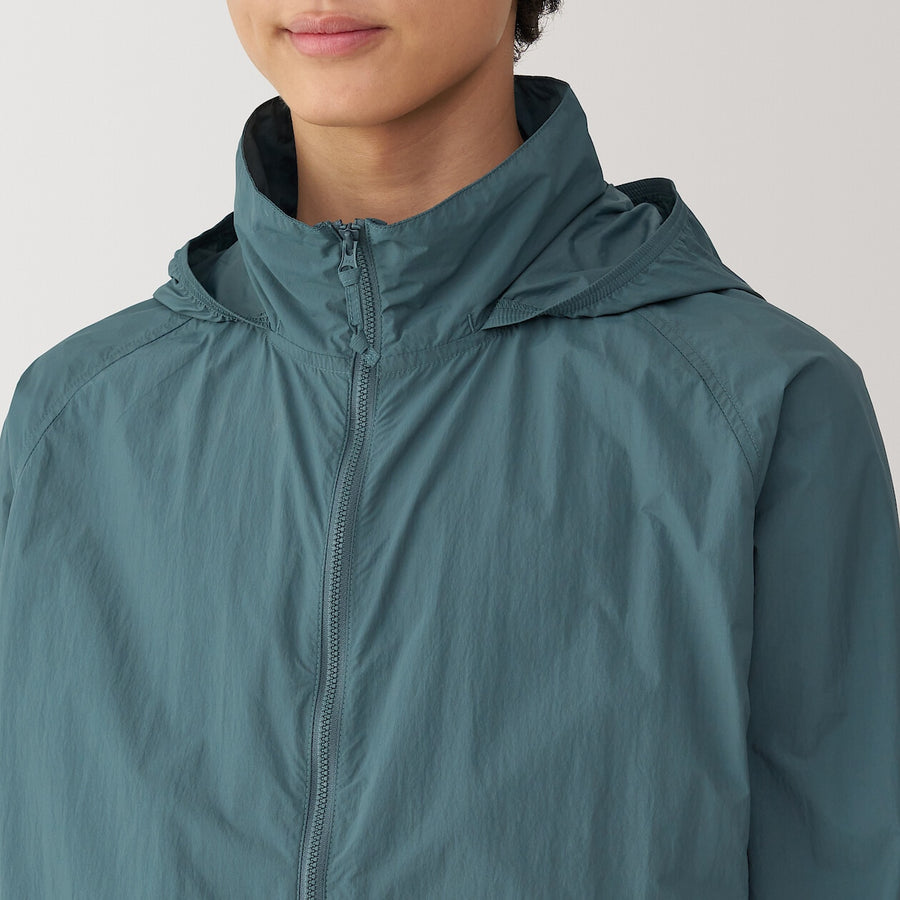 M's Water repellent pocketable windbreaker BlackXS