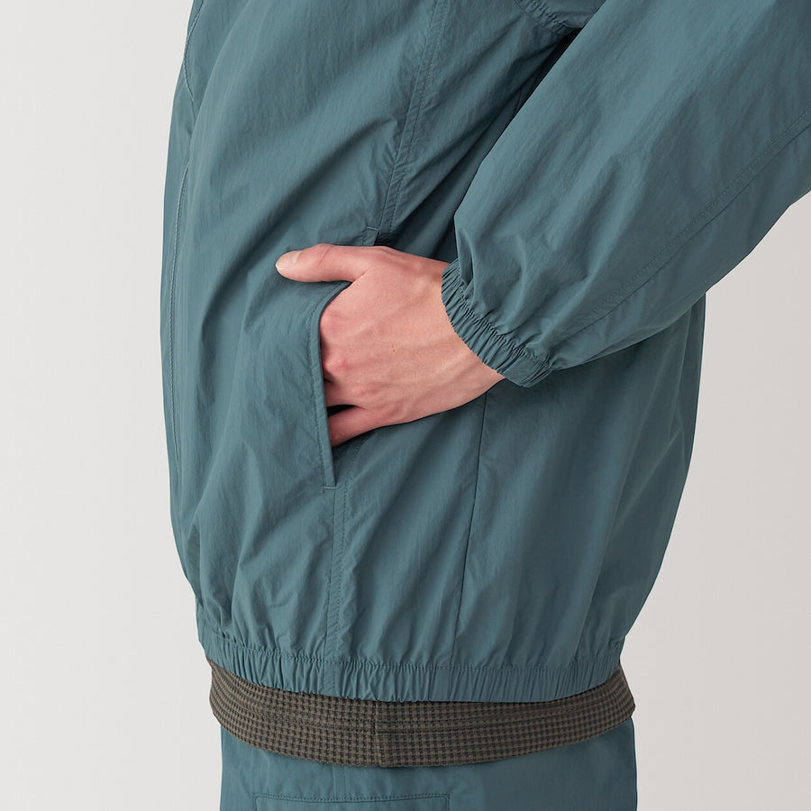M's Water repellent pocketable windbreaker BlackXS