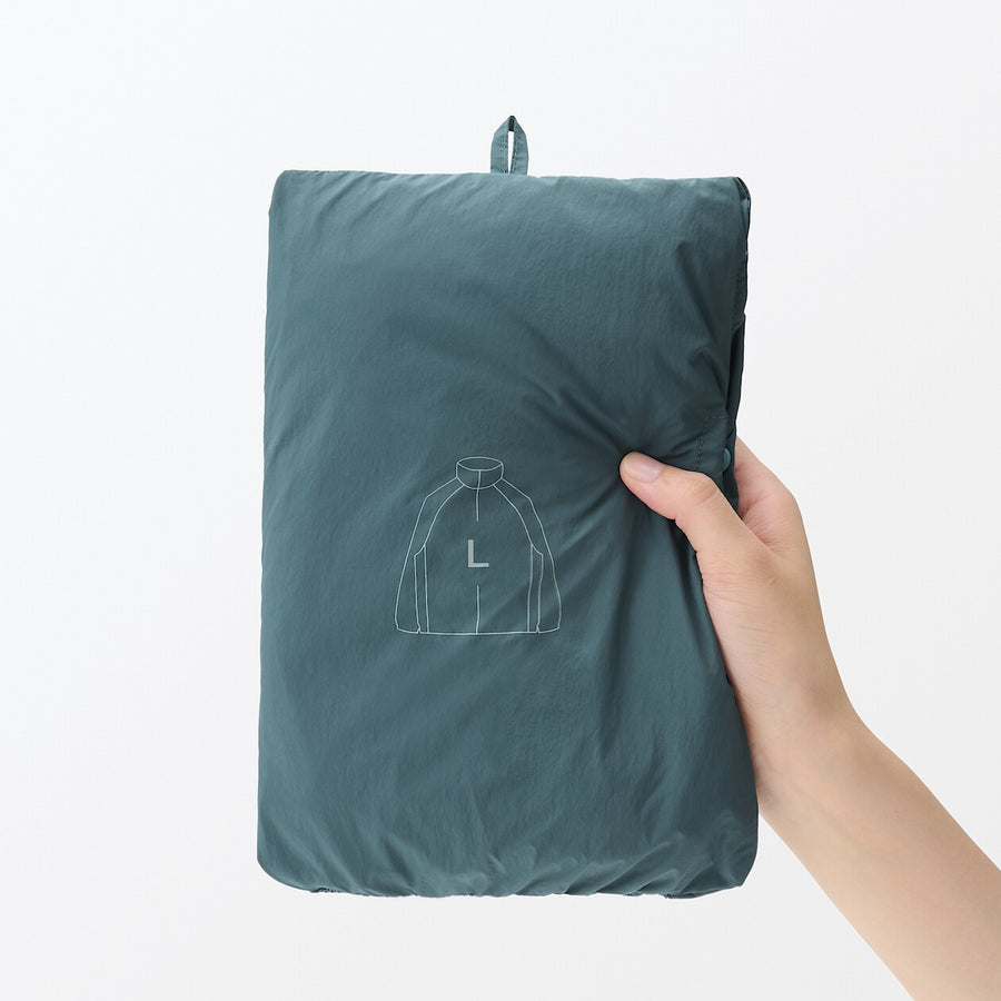 M's Water repellent pocketable windbreaker BlackXS